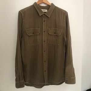 Double Twill Long Sleeve Button Up